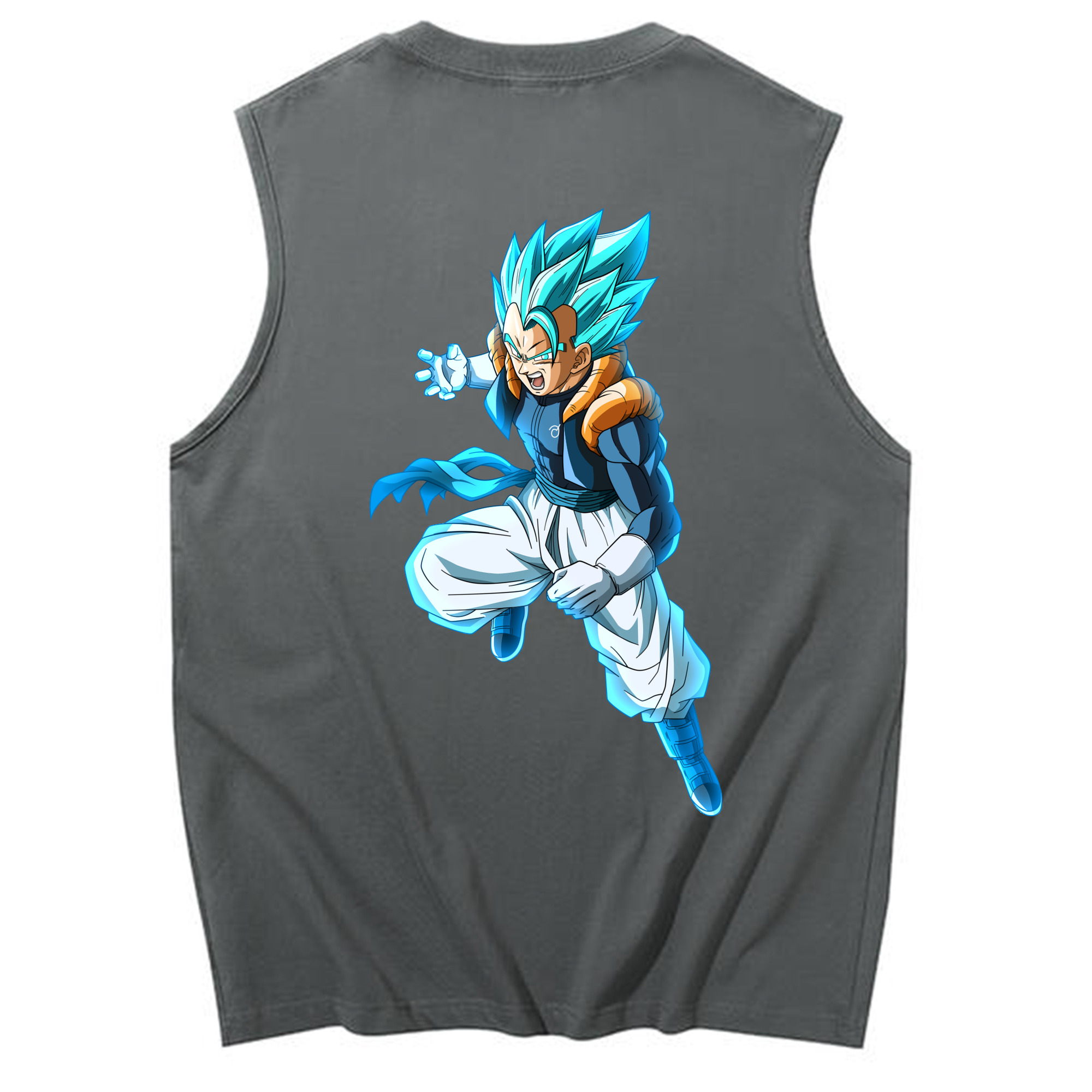 （画像用） ドラゴンボール ベジータ四世（Bejīta Yonsei）DRAGON BALL Vegeta IV コットン100％タンクトップ（背面プリント）